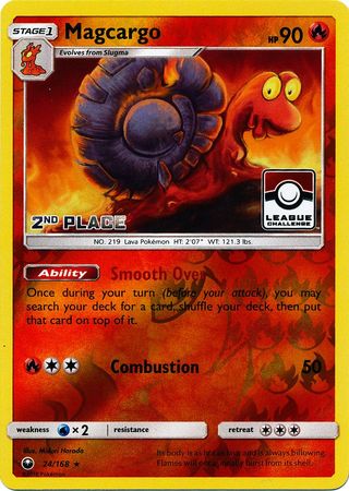 Magcargo (24/168) (League Promo 2nd Place) [Sun & Moon: Celestial Storm] | KingTCG.ca