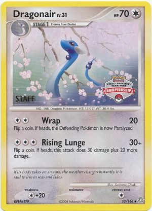 Dragonair (52/146) (State Province Territory Championship Staff) [Diamond & Pearl: Legends Awakened] | KingTCG.ca