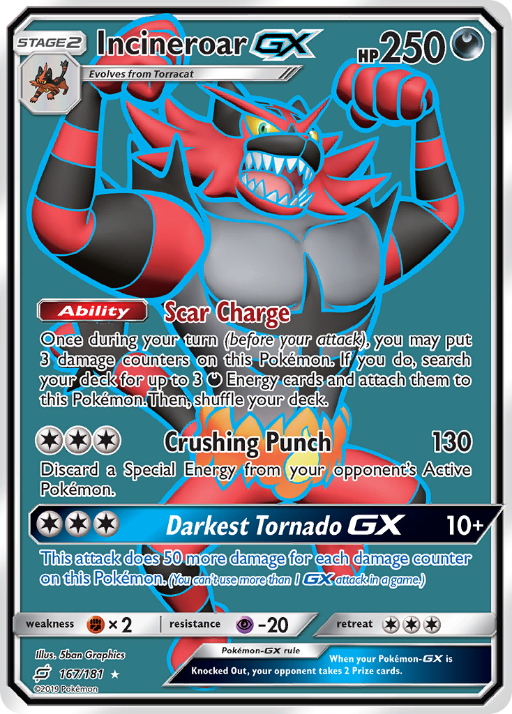 Incineroar GX (167/181) [Sun & Moon: Team Up] | KingTCG.ca