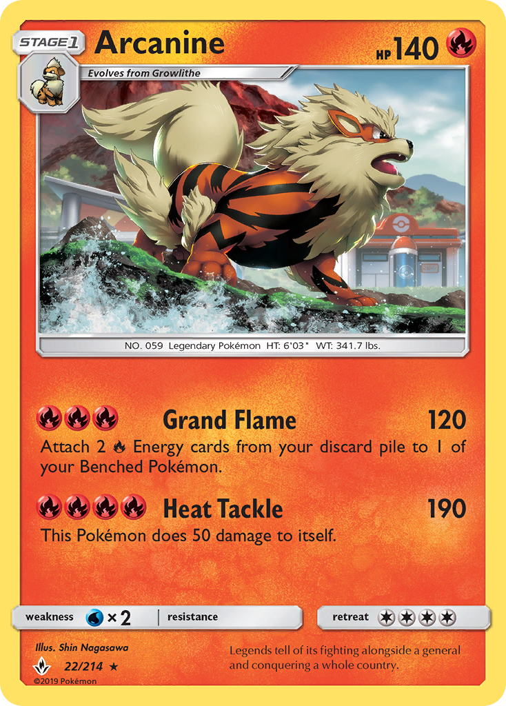 Arcanine (22/214) [Sun & Moon: Unbroken Bonds] | KingTCG.ca