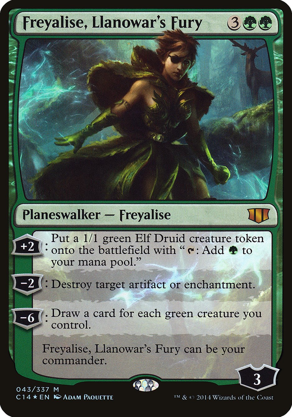 Freyalise, Llanowar's Fury (Commander 2014) [Commander 2014 Oversized] | KingTCG.ca