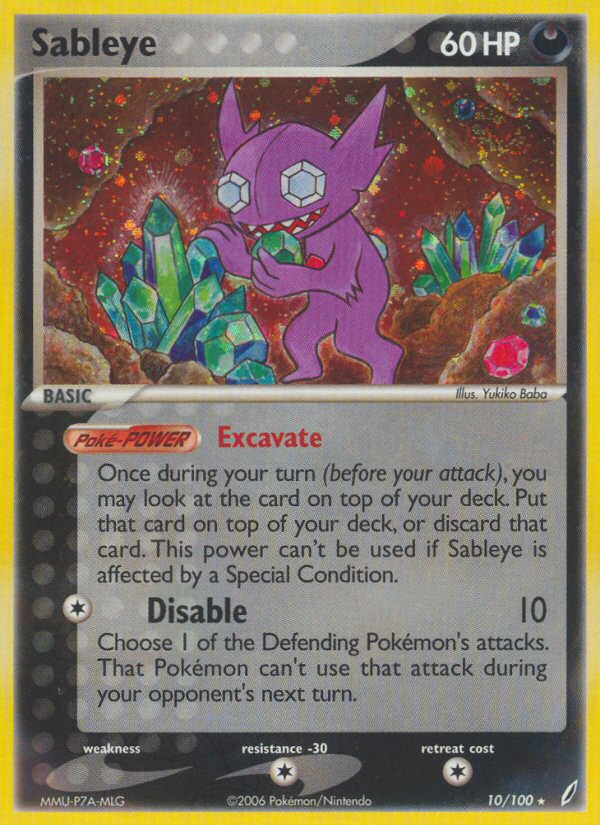 Sableye (10/100) [EX: Crystal Guardians] | KingTCG.ca