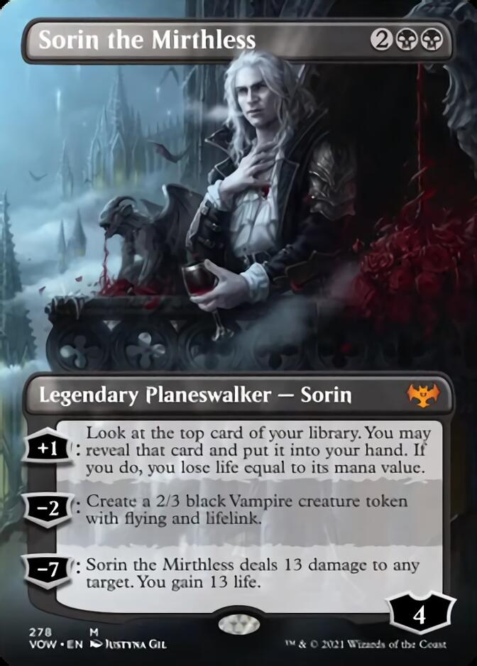 Sorin the Mirthless (Borderless) [Innistrad: Crimson Vow] | KingTCG.ca