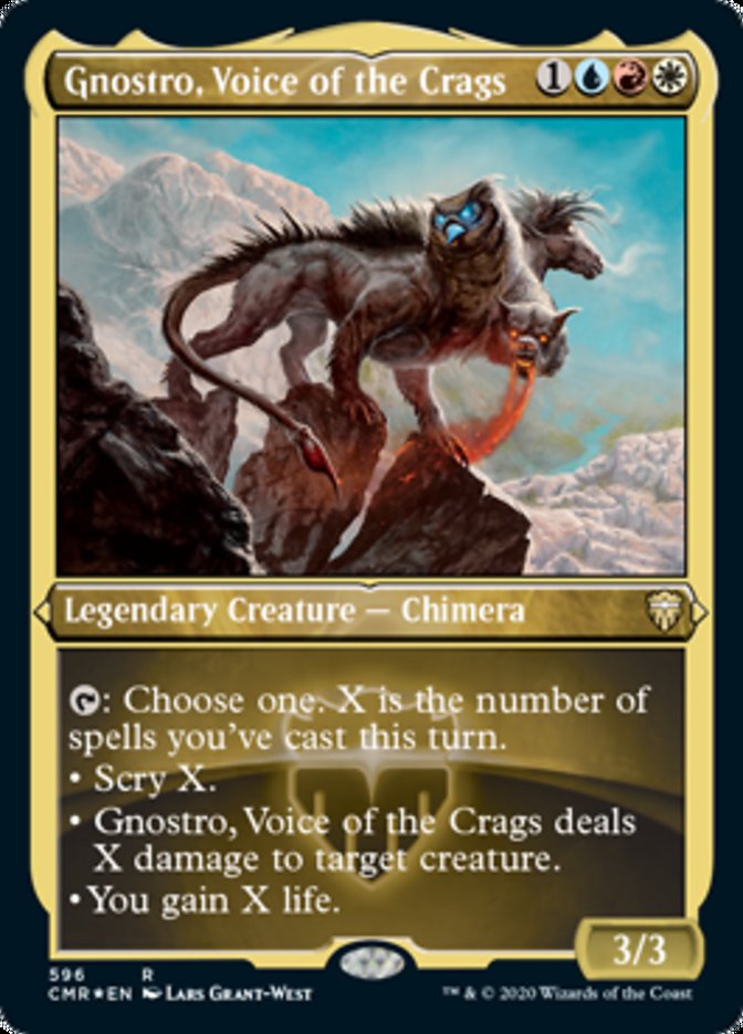 Gnostro, Voice of the Crags (Foil Etched) [Commander Legends] | KingTCG.ca