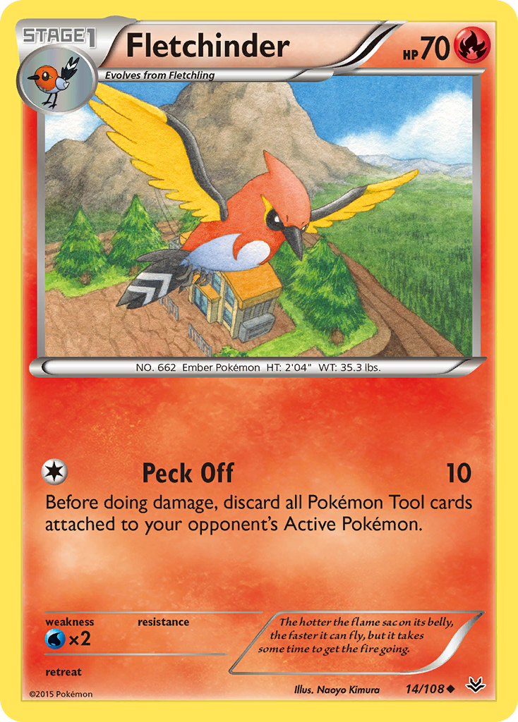 Fletchinder (14/108) [XY: Roaring Skies] | KingTCG.ca