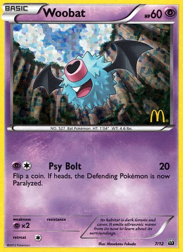 Woobat (7/12) [Mcdonald's Promos: 2012 Collection] | KingTCG.ca