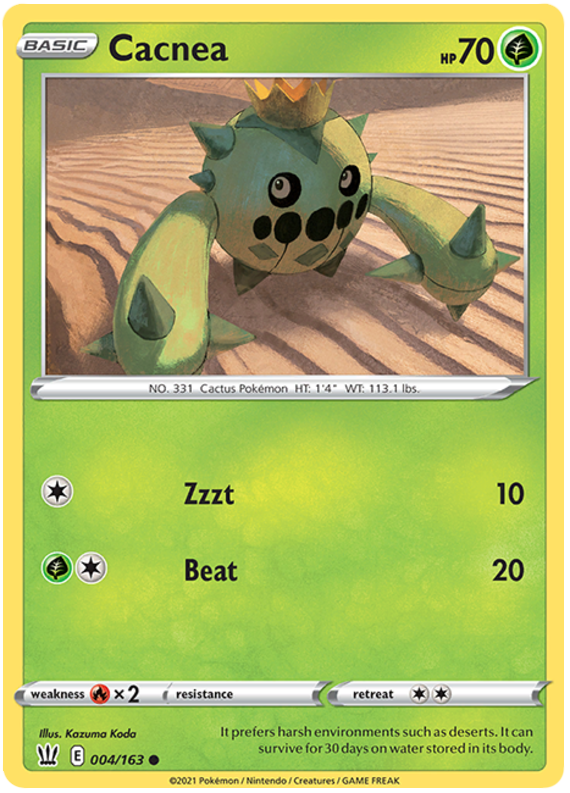 Cacnea (004/163) [Sword & Shield: Battle Styles] | KingTCG.ca