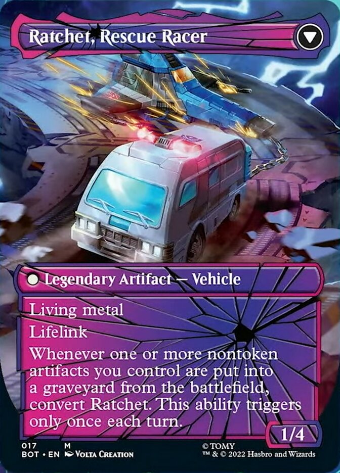 Ratchet, Field Medic // Ratchet, Rescue Racer (Shattered Glass) [Universes Beyond: Transformers] | KingTCG.ca