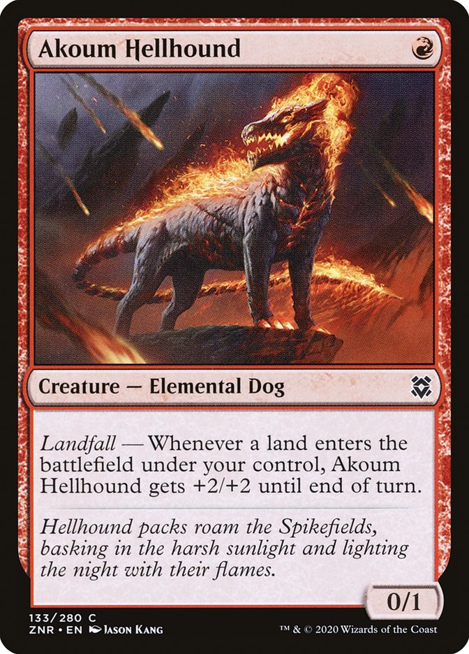 Akoum Hellhound [Zendikar Rising] | KingTCG.ca