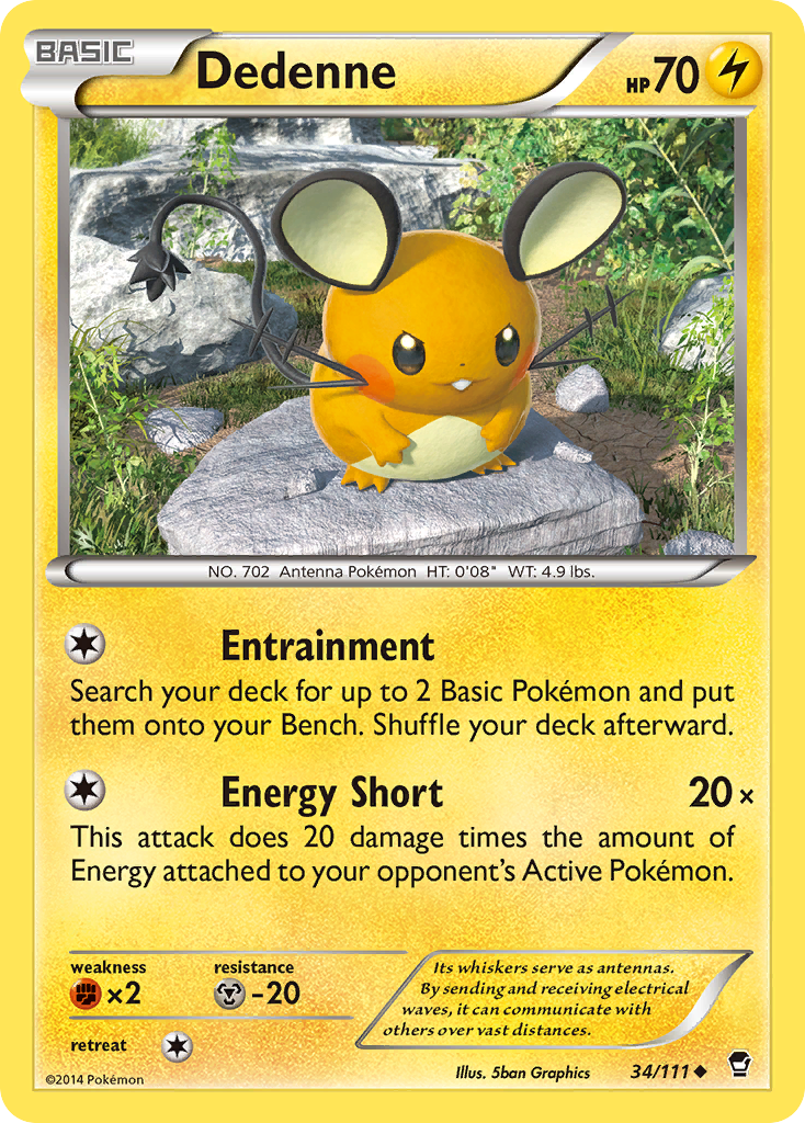 Dedenne (34/111) [XY: Furious Fists] | KingTCG.ca