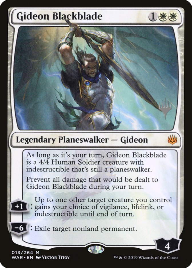 Gideon Blackblade [War of the Spark Promos] | KingTCG.ca