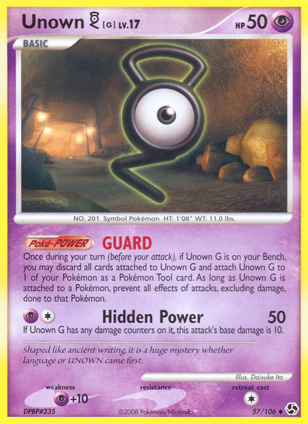 Unown G (57/106) [Diamond & Pearl: Great Encounters] | KingTCG.ca