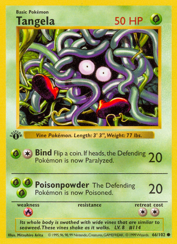 Tangela (66/102) [Base Set 1st Edition] | KingTCG.ca