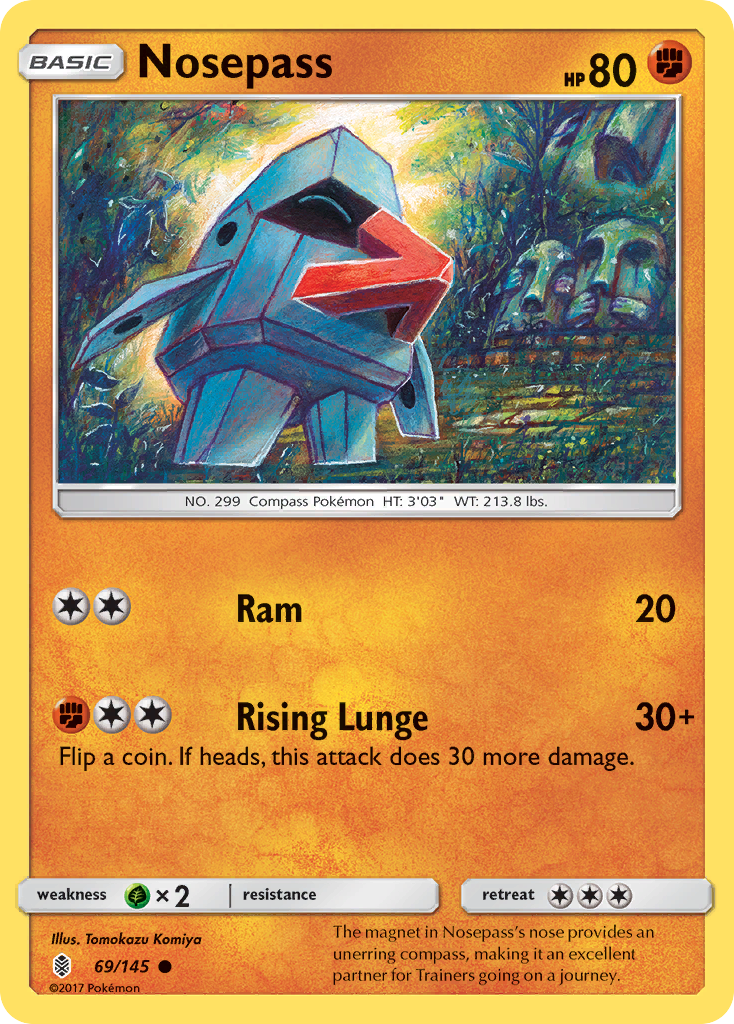 Nosepass (69/145) [Sun & Moon: Guardians Rising] | KingTCG.ca