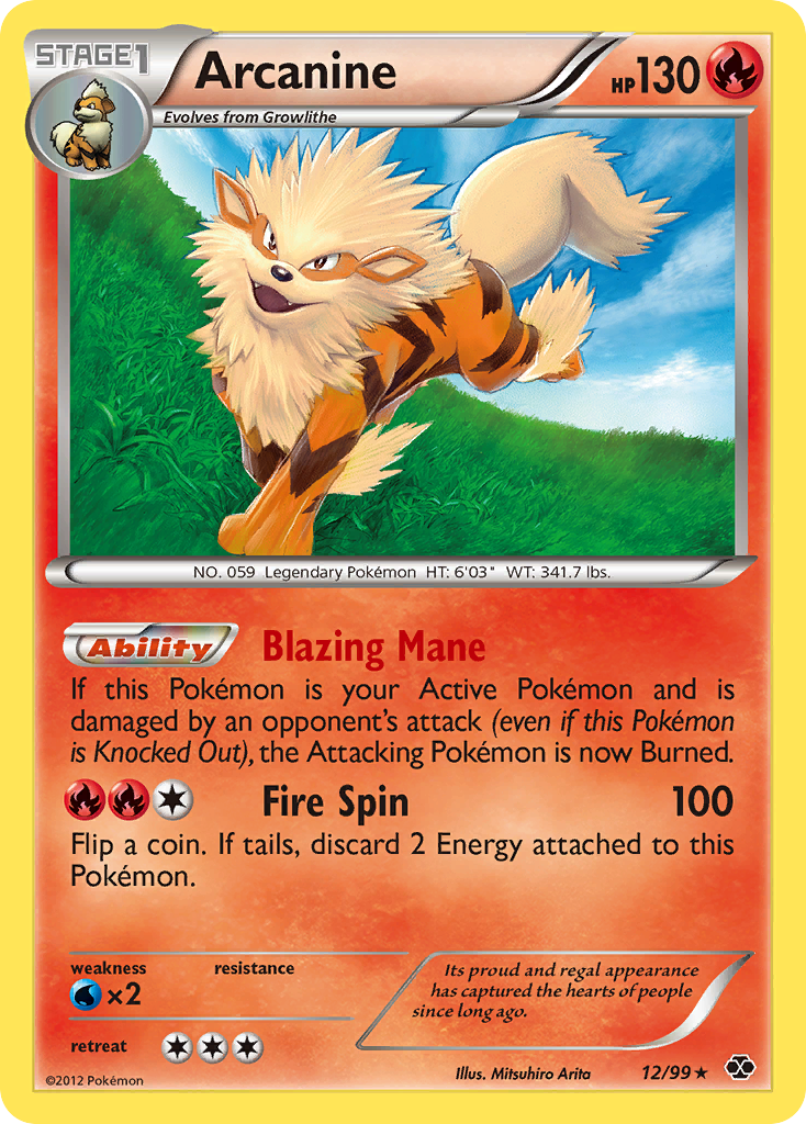 Arcanine (12/99) [Black & White: Next Destinies] | KingTCG.ca