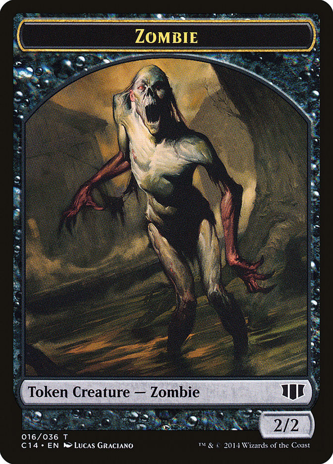 Demon (012/036) // Zombie (016/036) Double-sided Token [Commander 2014 Tokens] | KingTCG.ca