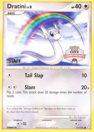 Dratini (91/146) (City Championship Promo Staff) [Diamond & Pearl: Legends Awakened] | KingTCG.ca