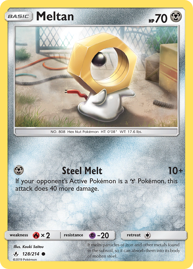 Meltan (128/214) [Sun & Moon: Unbroken Bonds] | KingTCG.ca