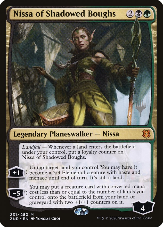 Nissa of Shadowed Boughs (Promo Pack) [Zendikar Rising Promos] | KingTCG.ca