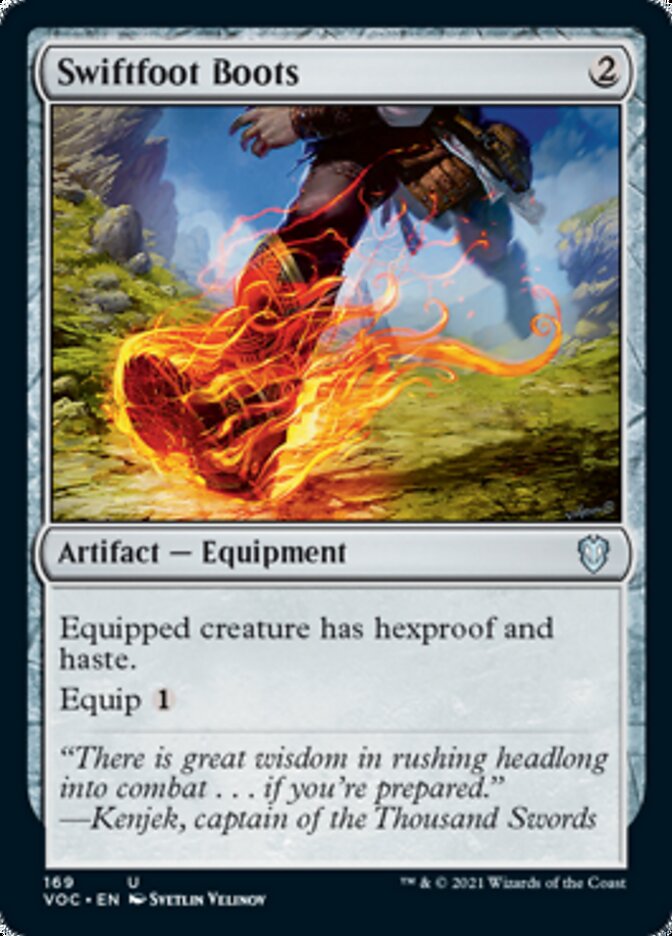 Swiftfoot Boots [Innistrad: Crimson Vow Commander] | KingTCG.ca