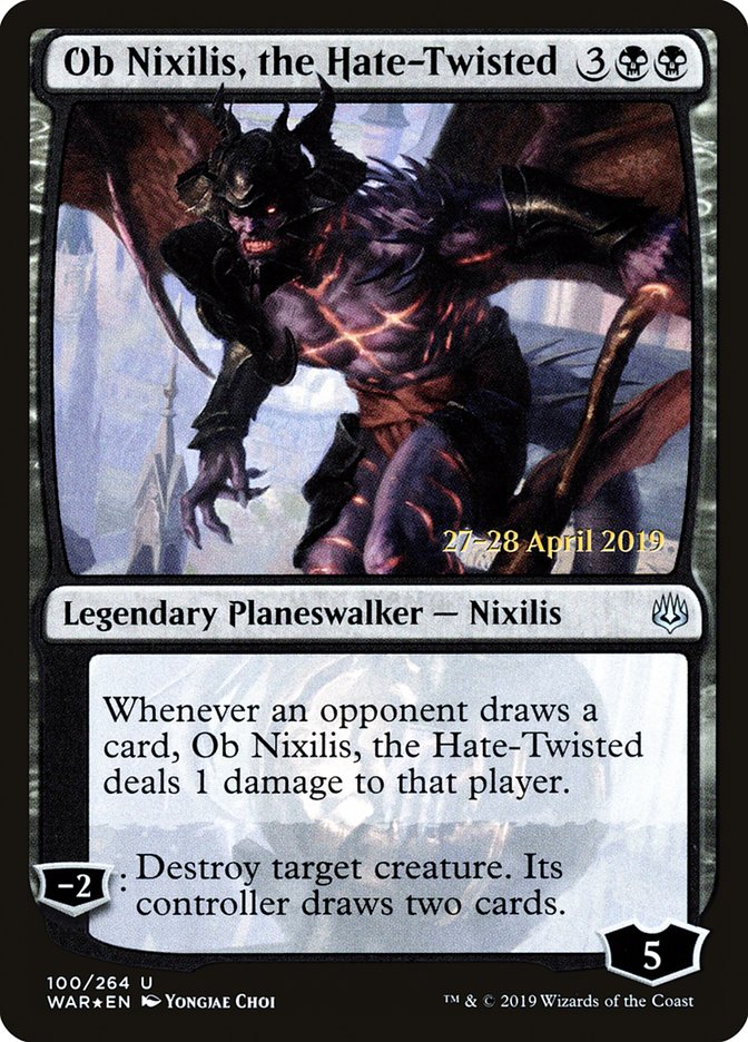 Ob Nixilis, the Hate-Twisted  [War of the Spark Prerelease Promos] | KingTCG.ca