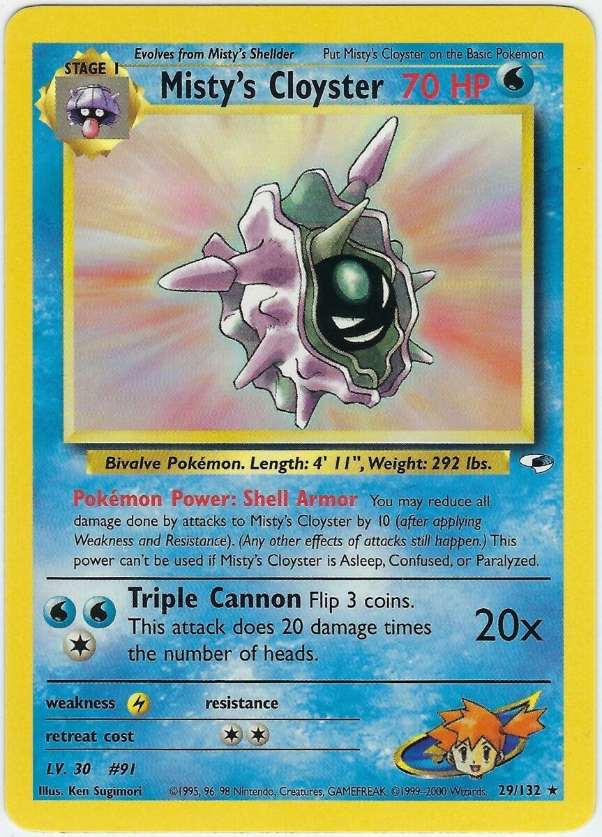 Misty's Cloyster (29/132) [Gym Heroes] | KingTCG.ca