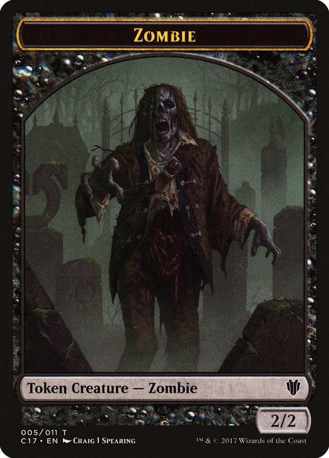 Vampire // Zombie Double-sided Token [Commander 2017 Tokens] | KingTCG.ca