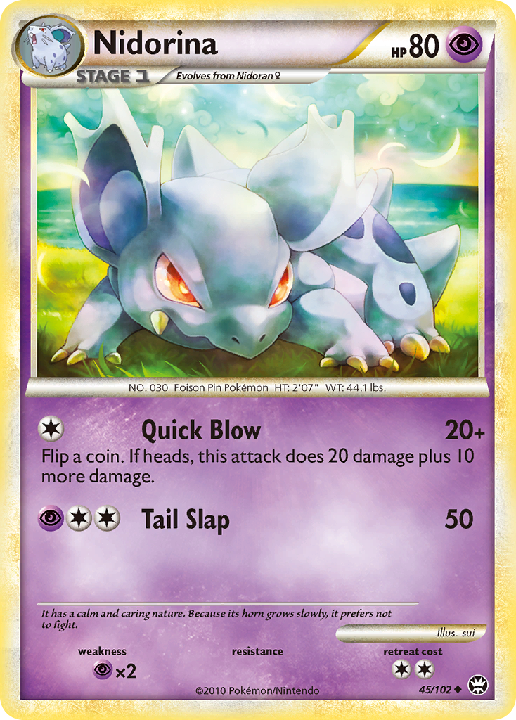 Nidorina (45/102) [HeartGold & SoulSilver: Triumphant] | KingTCG.ca