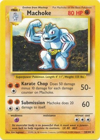 Machoke (34/102) [Base Set] | KingTCG.ca