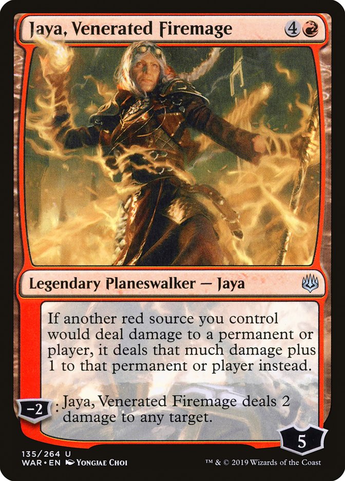 Jaya, Venerated Firemage [War of the Spark] | KingTCG.ca