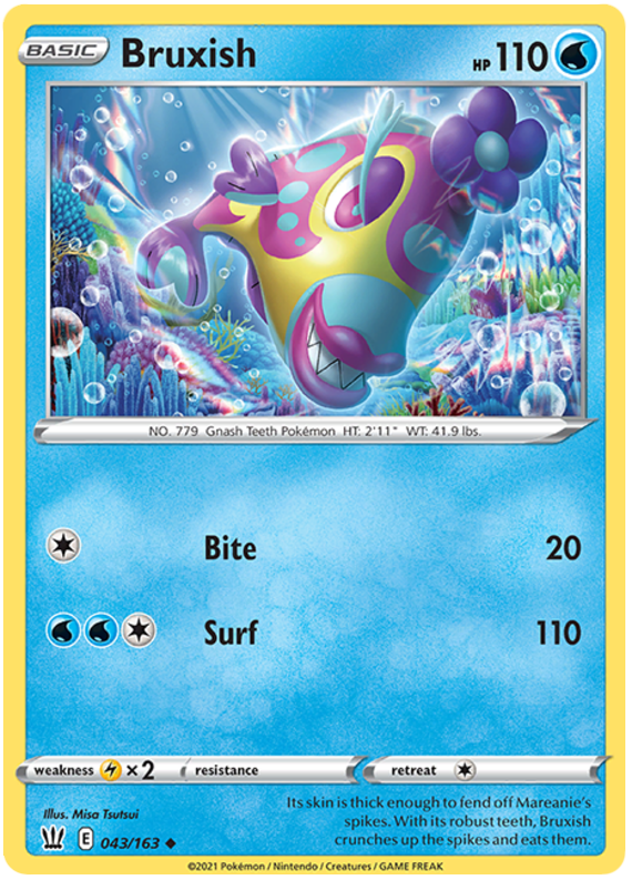 Bruxish (043/163) [Sword & Shield: Battle Styles] | KingTCG.ca