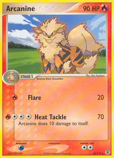 Arcanine (18/112) [EX: FireRed & LeafGreen] | KingTCG.ca