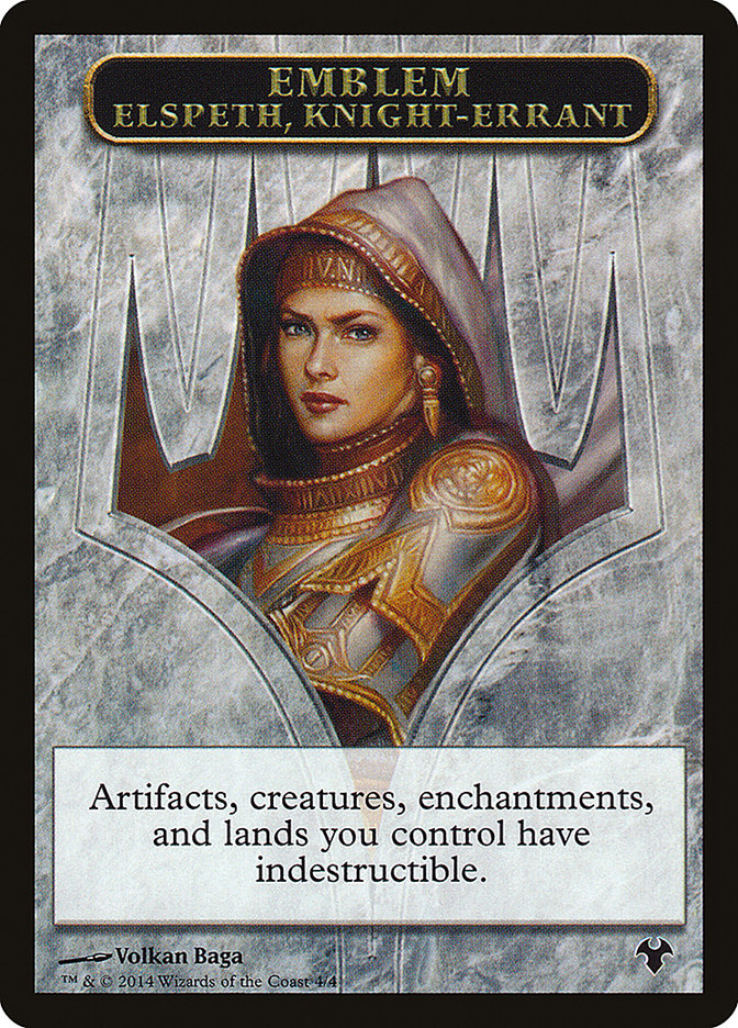 Elspeth, Knight-Errant Emblem [Modern Event Deck 2014 Tokens] | KingTCG.ca