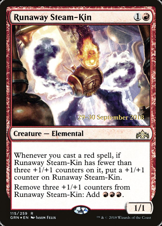 Runaway Steam-Kin [Guilds of Ravnica Promos] | KingTCG.ca