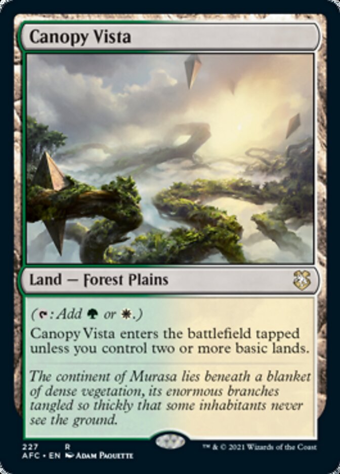 Canopy Vista [Dungeons & Dragons: Adventures in the Forgotten Realms Commander] | KingTCG.ca