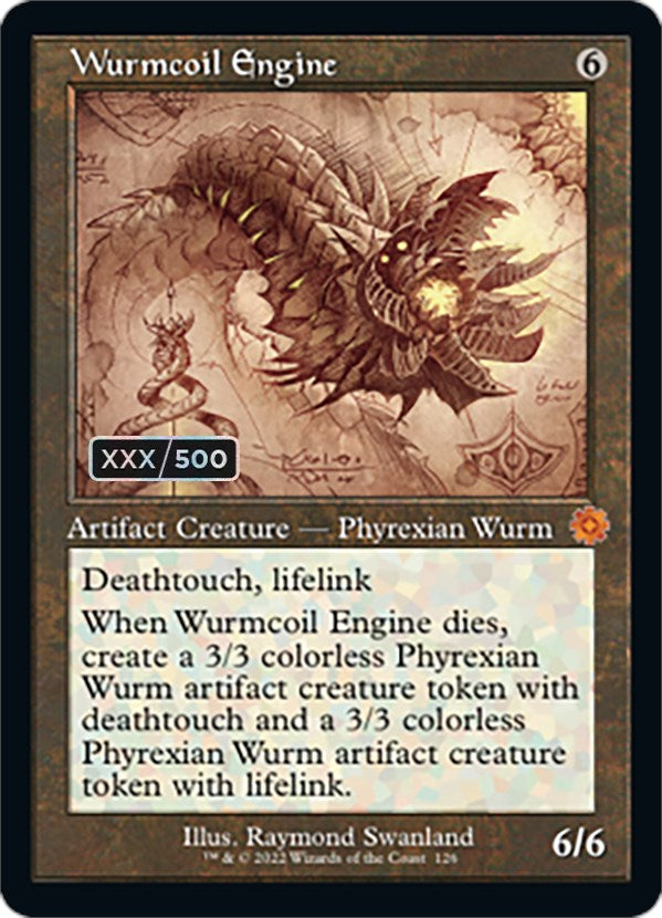 Wurmcoil Engine (Retro Schematic) (Serial Numbered) [The Brothers' War Retro Artifacts] | KingTCG.ca