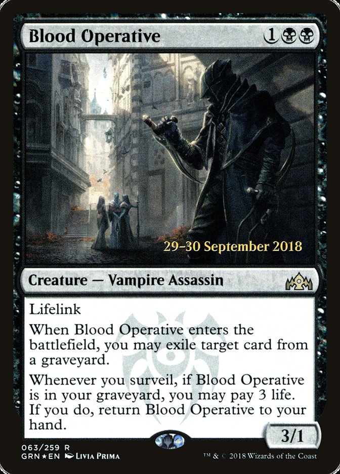 Blood Operative  [Guilds of Ravnica Prerelease Promos] | KingTCG.ca