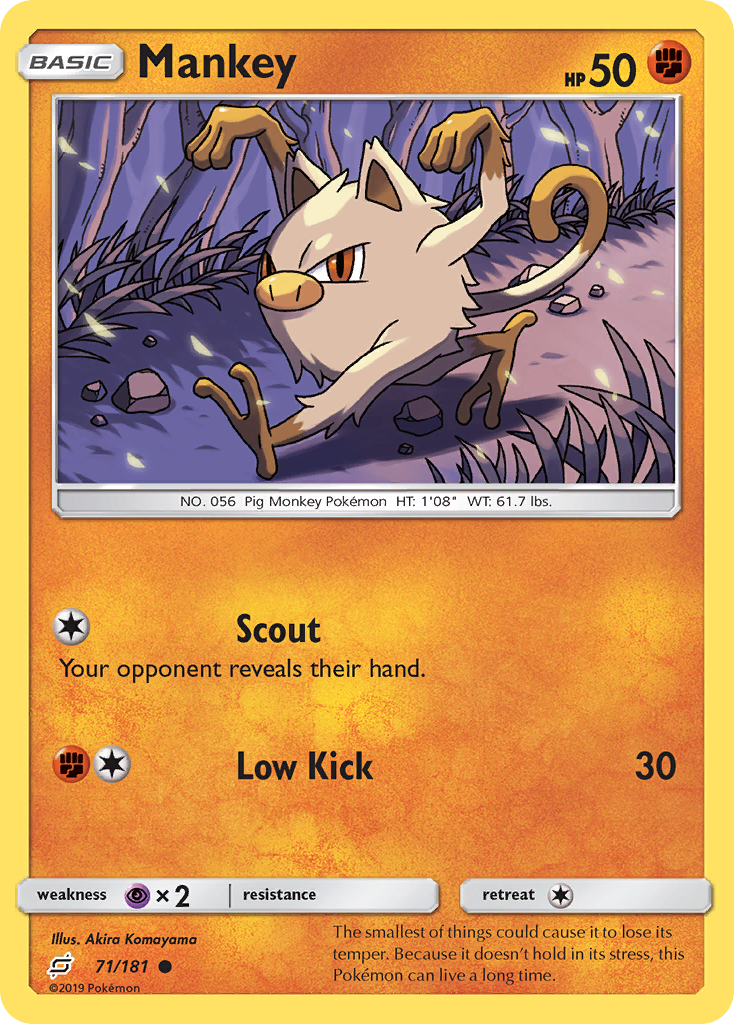 Mankey (71/181) [Sun & Moon: Team Up] | KingTCG.ca