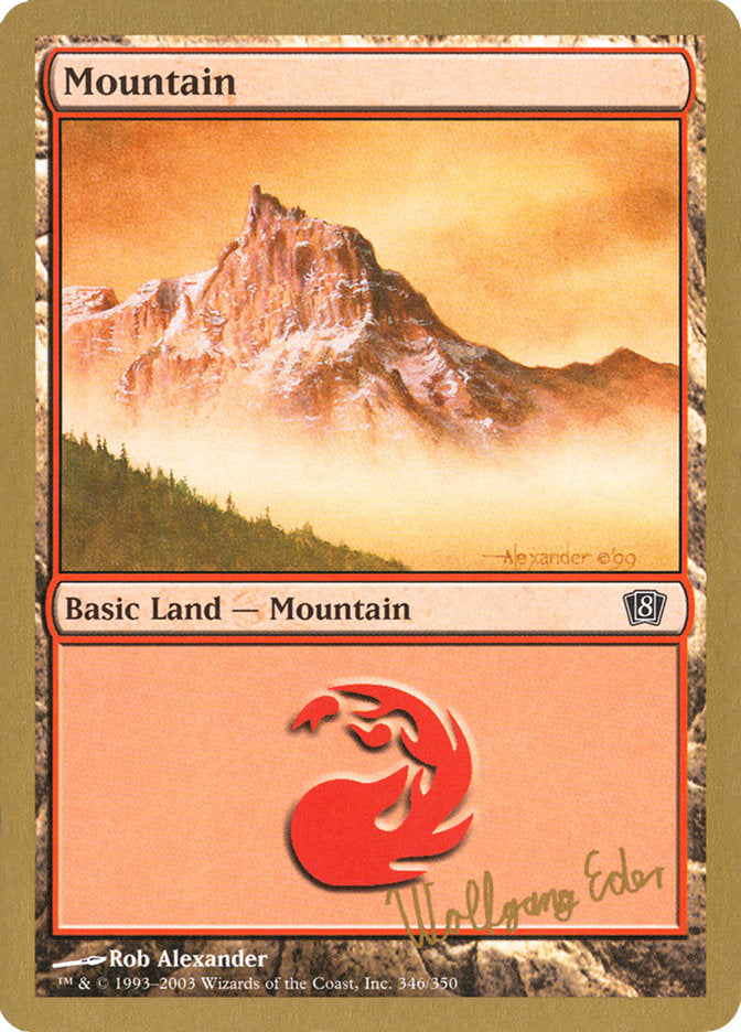 Mountain (we346) (Wolfgang Eder) [World Championship Decks 2003] | KingTCG.ca