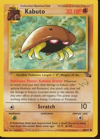 Kabuto (50/62) (W Stamped Promo) [Fossil Unlimited] | KingTCG.ca