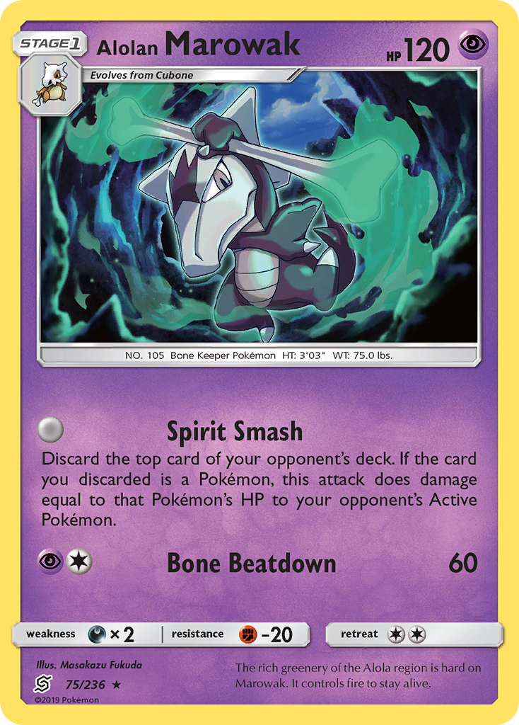 Alolan Marowak (75/236) [Sun & Moon: Unified Minds] | KingTCG.ca