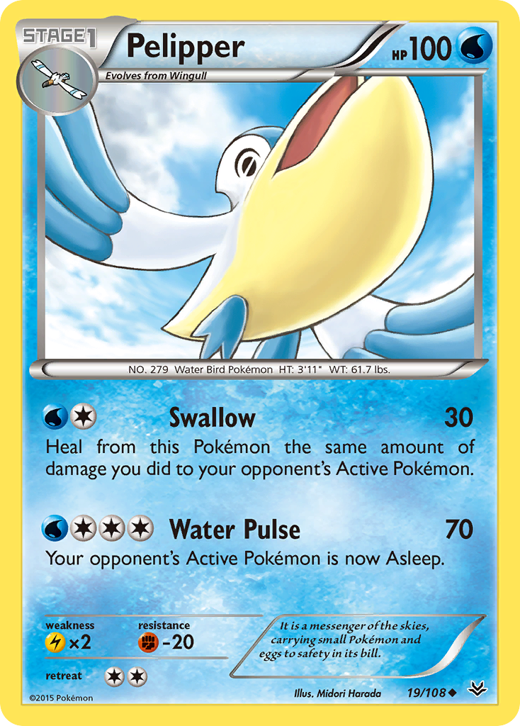 Pelipper (19/108) [XY: Roaring Skies] | KingTCG.ca