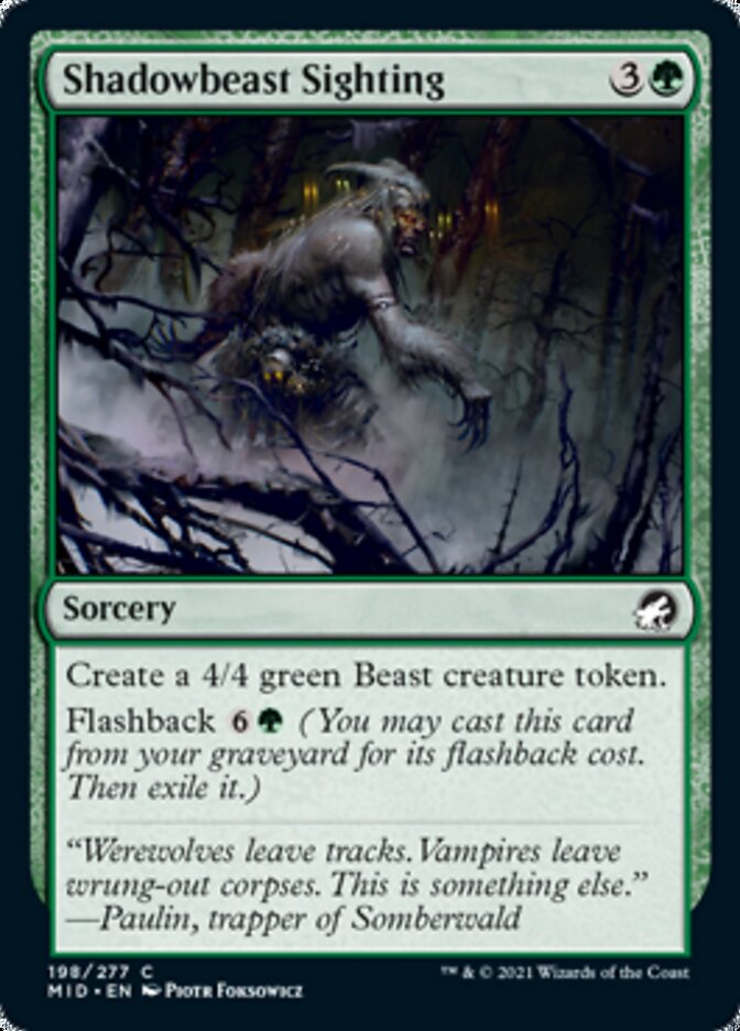 Shadowbeast Sighting [Innistrad: Midnight Hunt] | KingTCG.ca