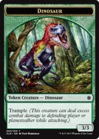 Dinosaur // Treasure (009) Double-sided Token [Ixalan Tokens] | KingTCG.ca