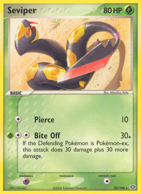 Seviper (20/106) [EX: Emerald] | KingTCG.ca