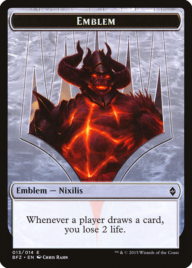 Ob Nixilis Reignited Emblem [Battle for Zendikar Tokens] | KingTCG.ca