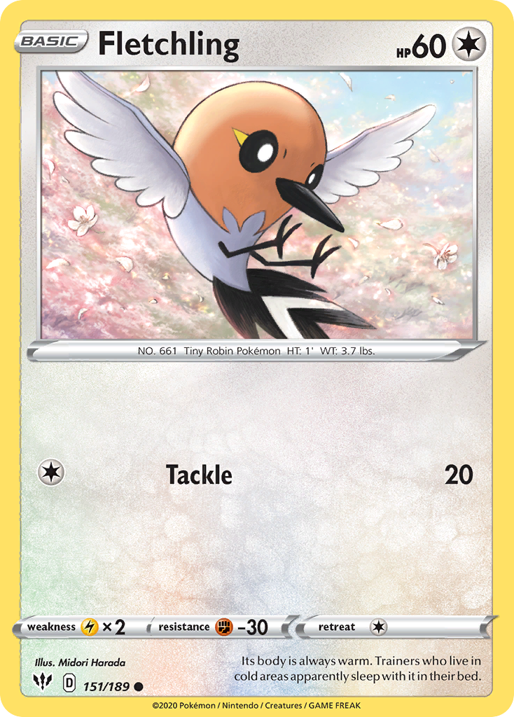 Fletchling (151/189) [Sword & Shield: Darkness Ablaze] | KingTCG.ca