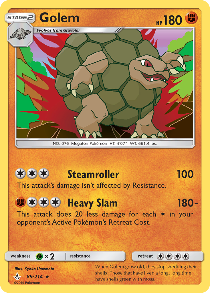 Golem (89/214) [Sun & Moon: Unbroken Bonds] | KingTCG.ca