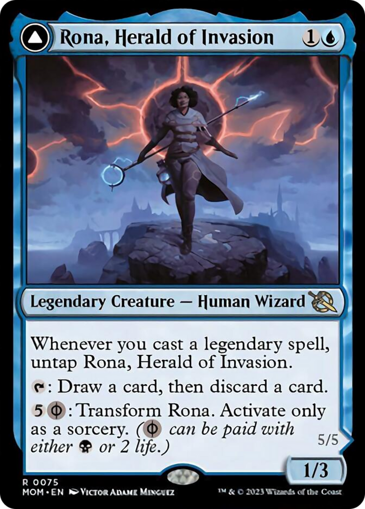 Rona, Herald of Invasion // Rona, Tolarian Obliterator [March of the Machine] | KingTCG.ca