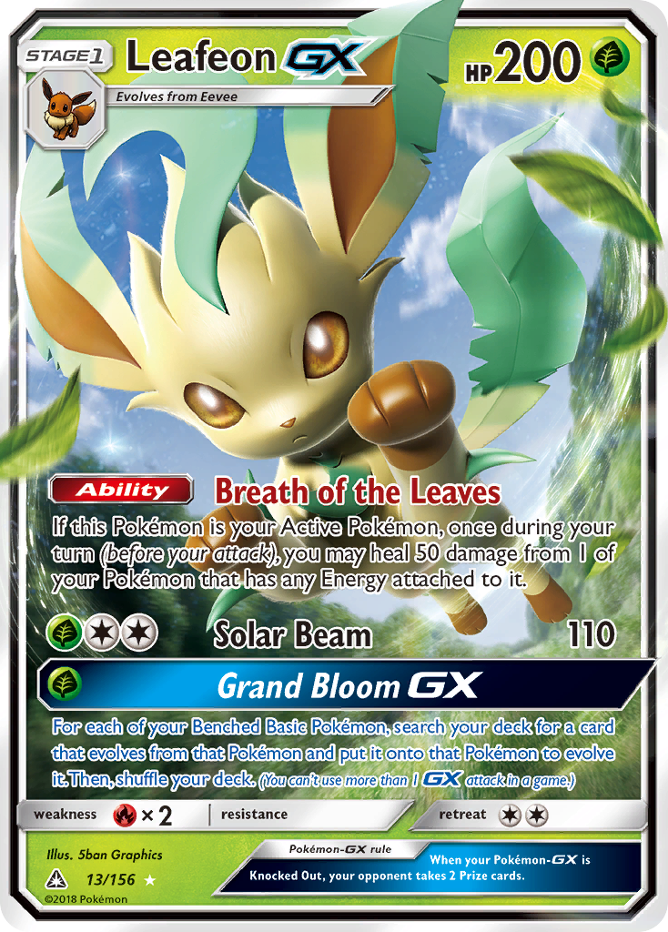 Leafeon GX (13/156) [Sun & Moon: Ultra Prism] | KingTCG.ca